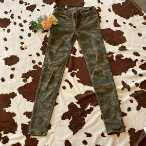 WOMENS CAMO SKINNY JEANS